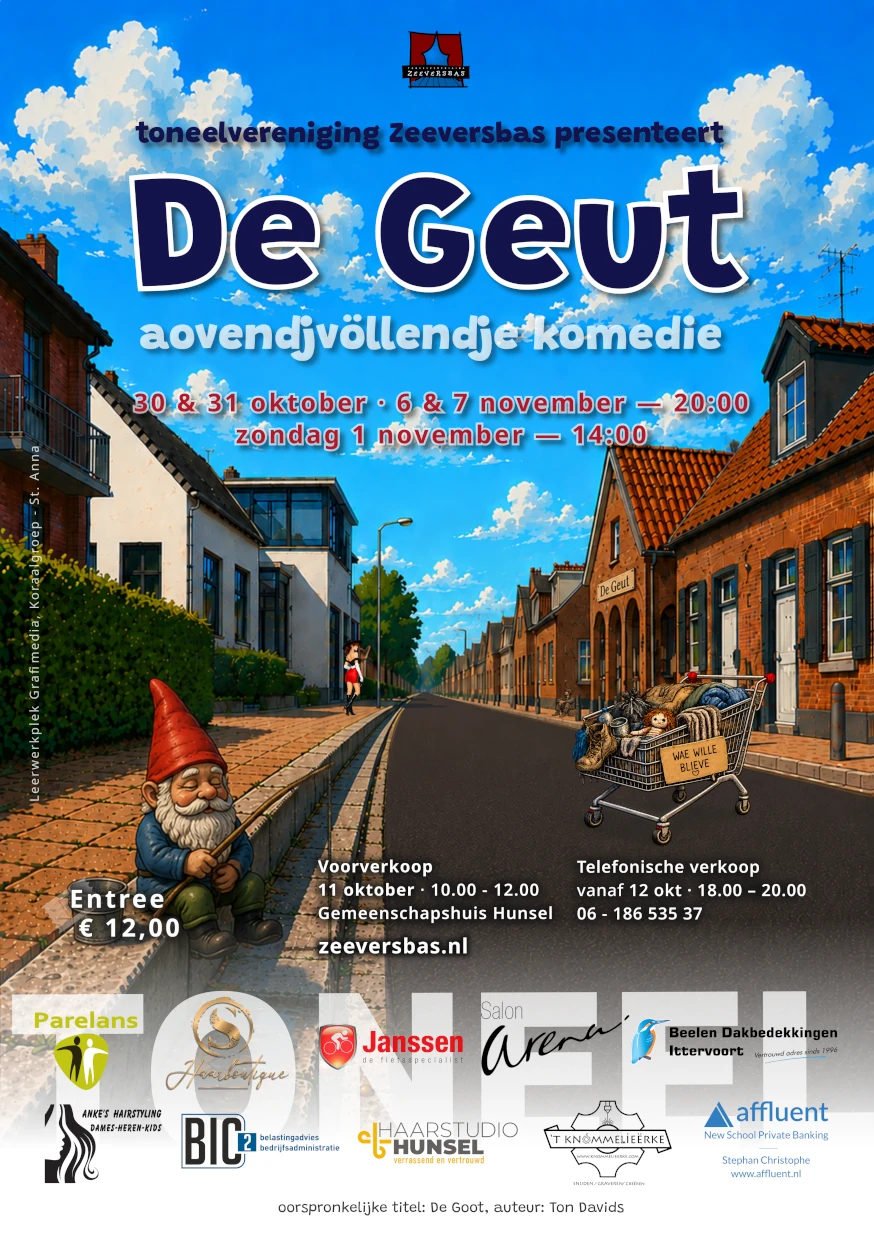 Poster van de voorstelling De Geut